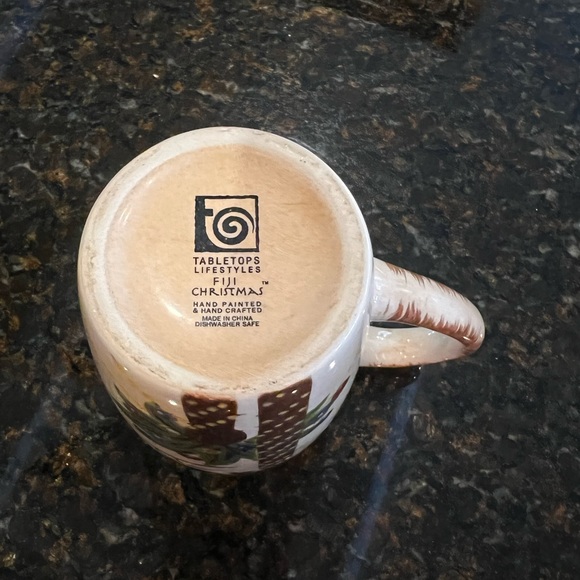 Tropical Palm Tree Tall Christmas Mug SET-Fiji Christmas - Picture 9 of 11